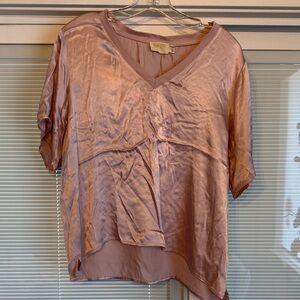 Nation Women's Pink Satin Top